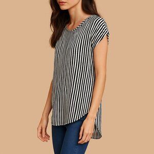 Vero Moda Zebra Print Black & White Tunic Blouse XS